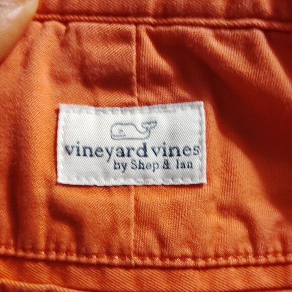 Vineyard Vines Coral  Flat Front Shorts - Picture 2 of 4